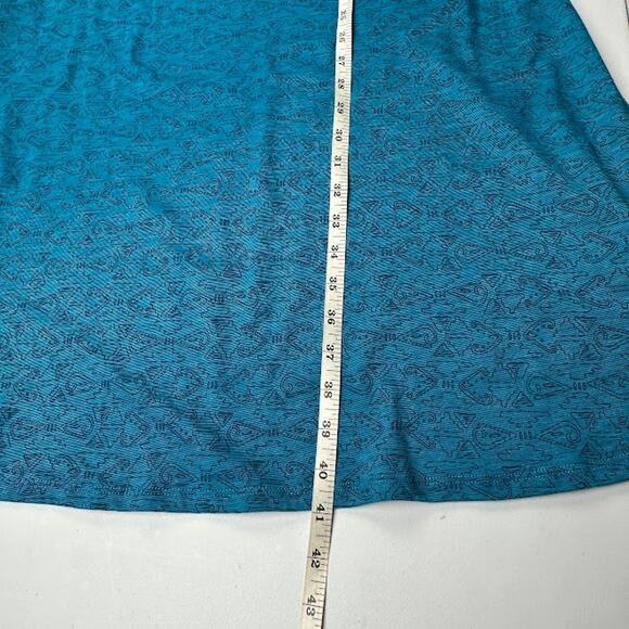 Toad And Co Dress Womens Large Blue Aztec Short Sleeve Outdoor Nature Hiking - Picture 10 of 12